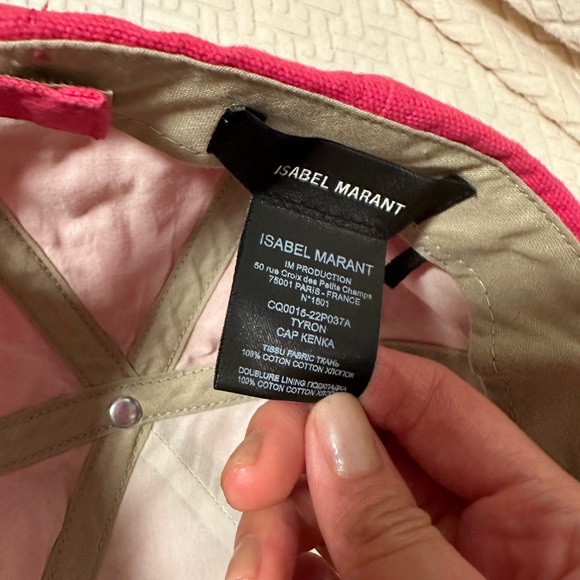 Isabel Marant Tyron Hat in Fuchsia - Picture 4 of 9